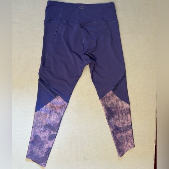 Calia Essential spliced purple Corsican periwinkle compression legging Sz-M. O6 - Picture 2 of 11